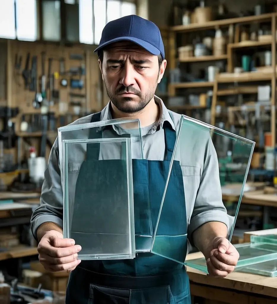 a man doesn't know which type of glass to choose