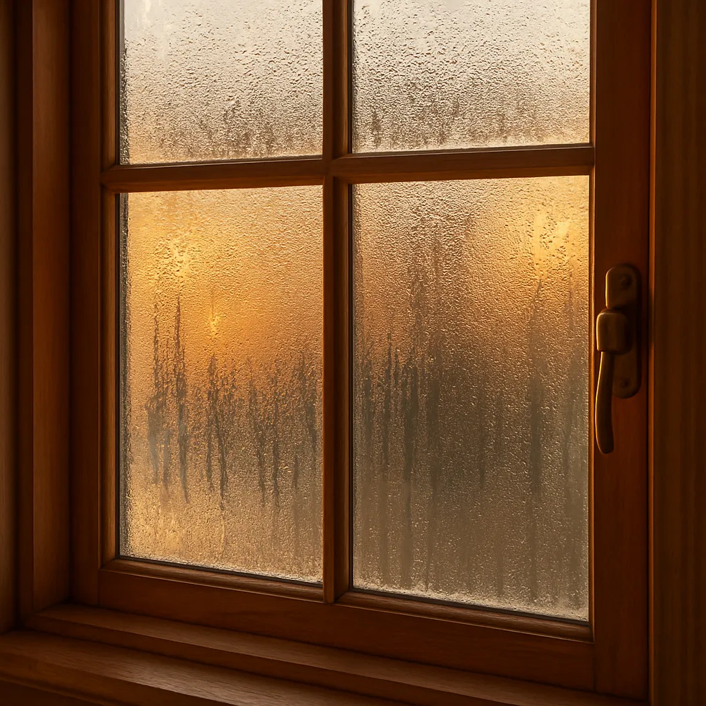 Condensation on the inside surface