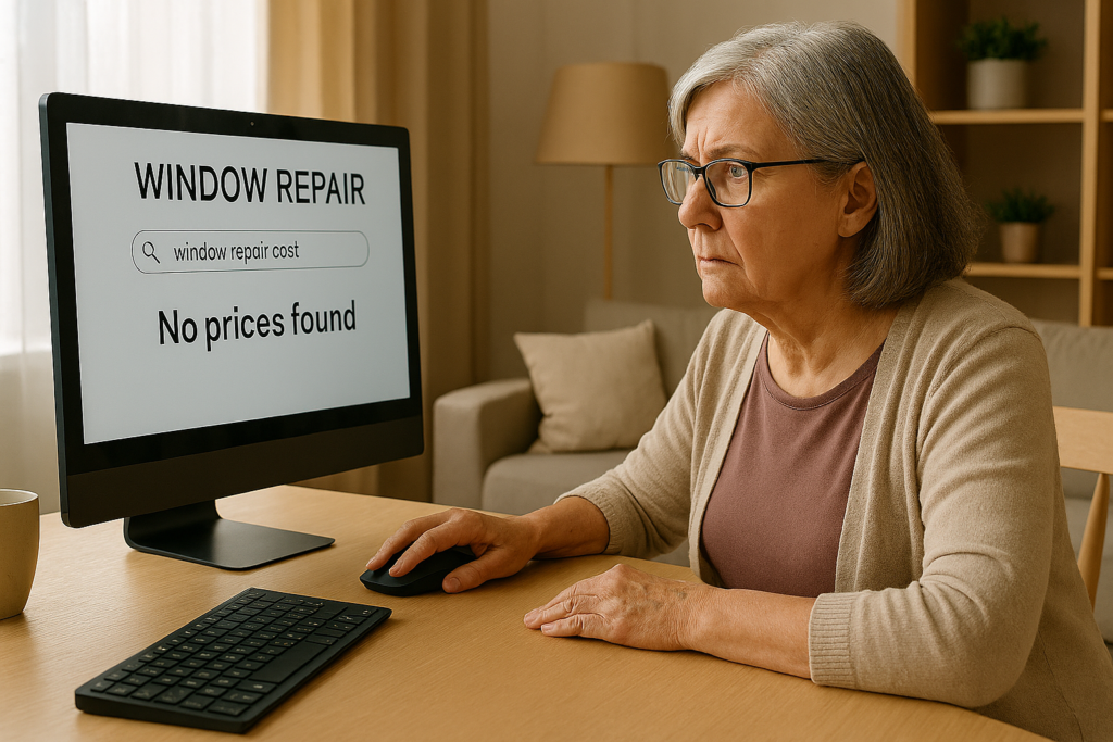 Adult woman is a little bit anxious