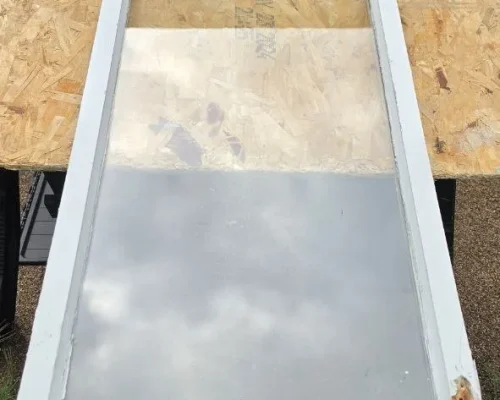 Removing damaged wood from window sash