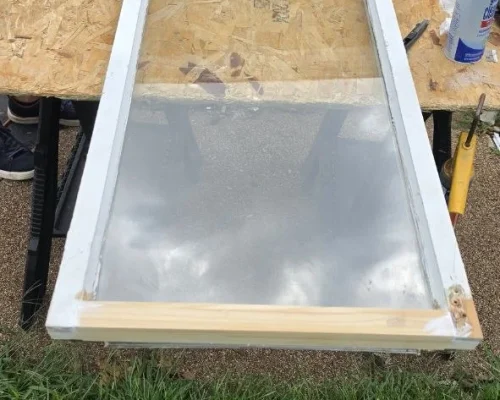 Rebuilt lower sash section
