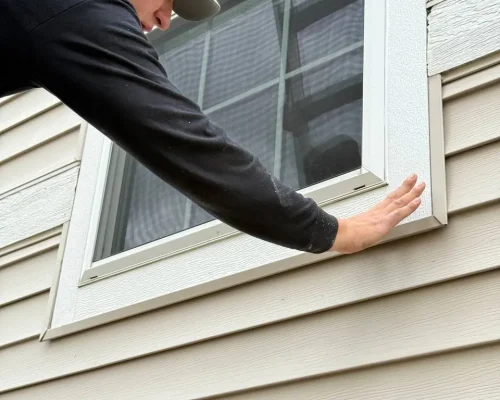 Installing exterior trim around residential window